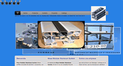 Desktop Screenshot of perfilesdealuminioranurado.com.mx